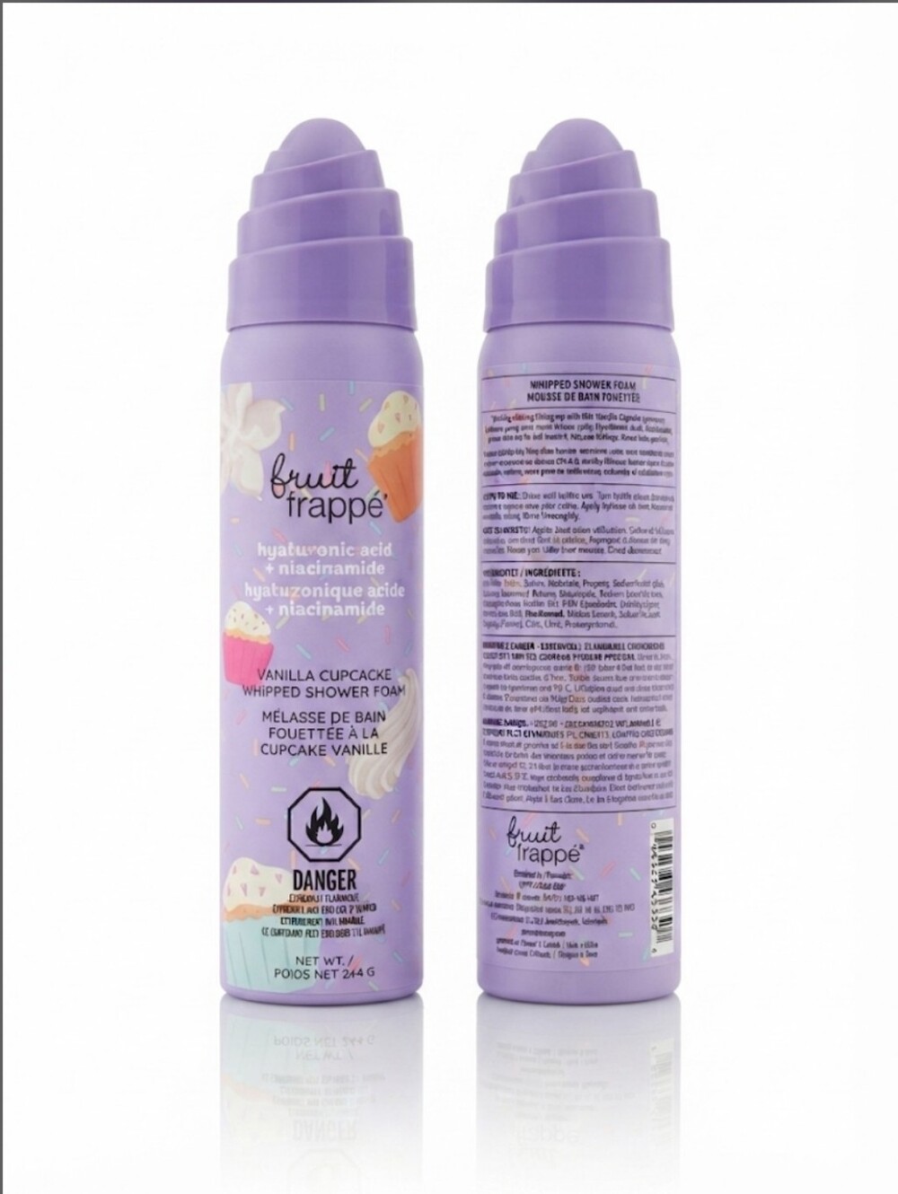 Fruit Frappé Vanilla Cupcake Whipped Shower Foam